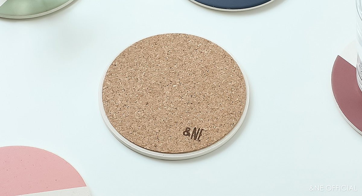 日本製陶瓷矽藻土杯墊 (6款; 2件裝) \&NE/