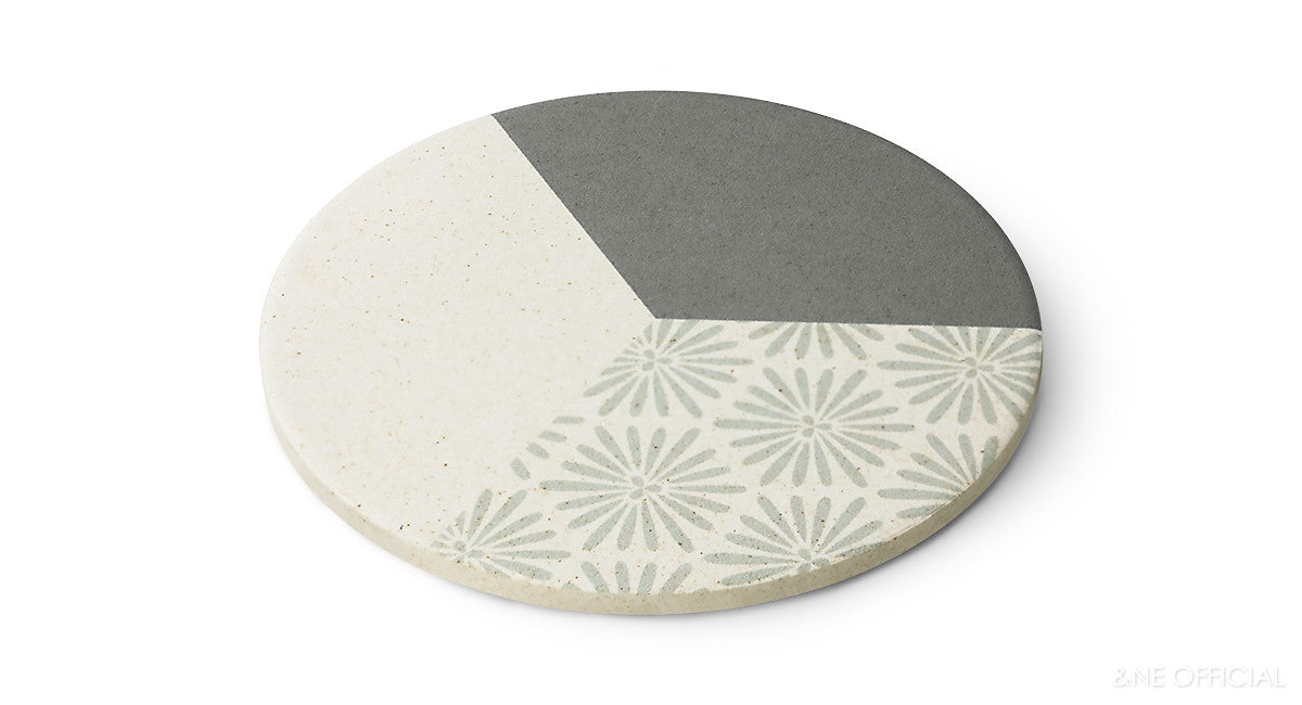 日本製陶瓷矽藻土杯墊 (6款; 2件裝) \&NE/