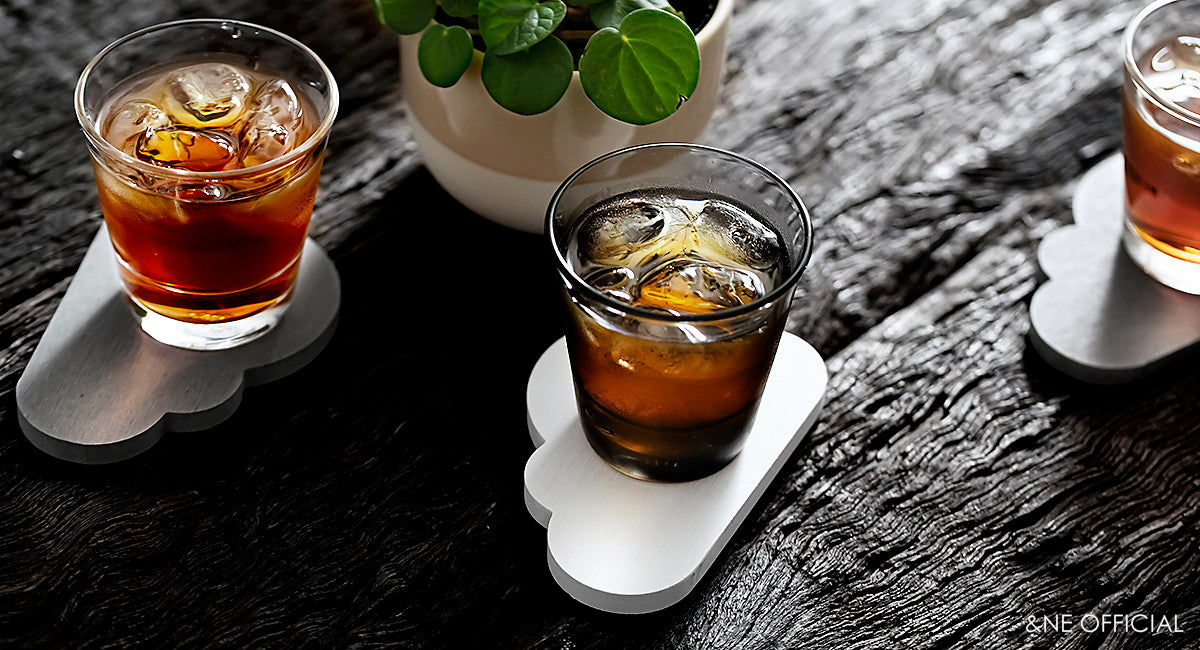 可愛雲朵熔岩石杯墊 (2色) \&NE/