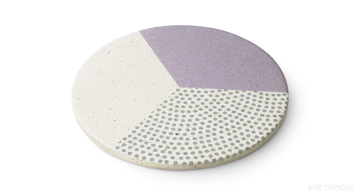 日本製陶瓷矽藻土杯墊 (6款; 2件裝) \&NE/