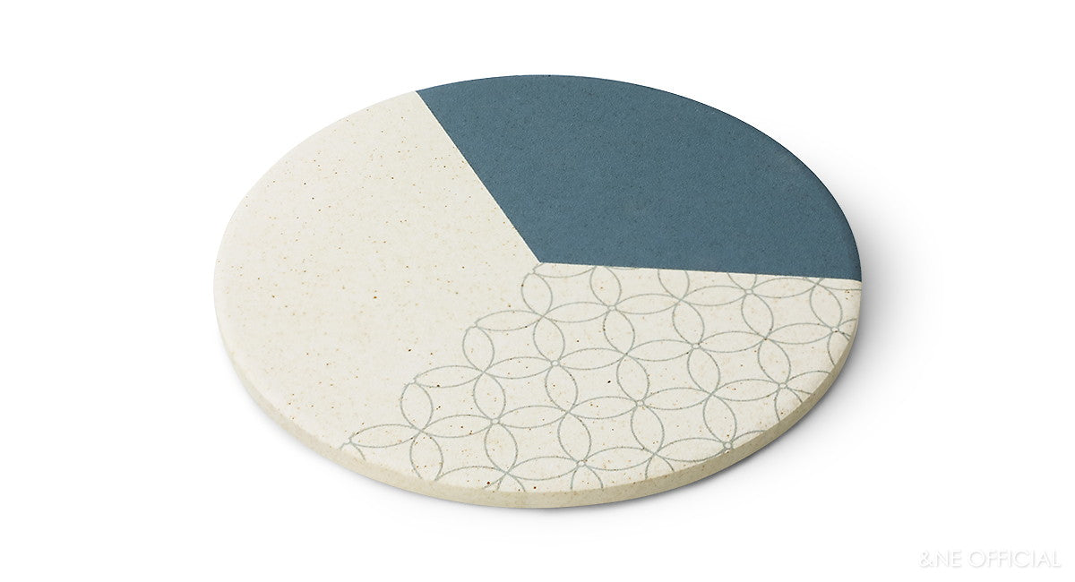 日本製陶瓷矽藻土杯墊 (6款; 2件裝) \&NE/