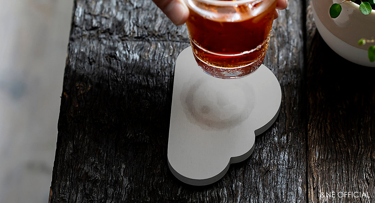 可愛雲朵熔岩石杯墊 (2色) \&NE/