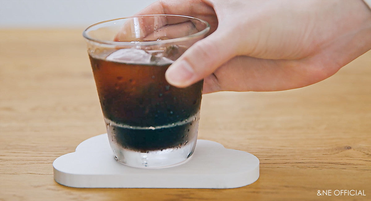 可愛雲朵熔岩石杯墊 (2色) \&NE/