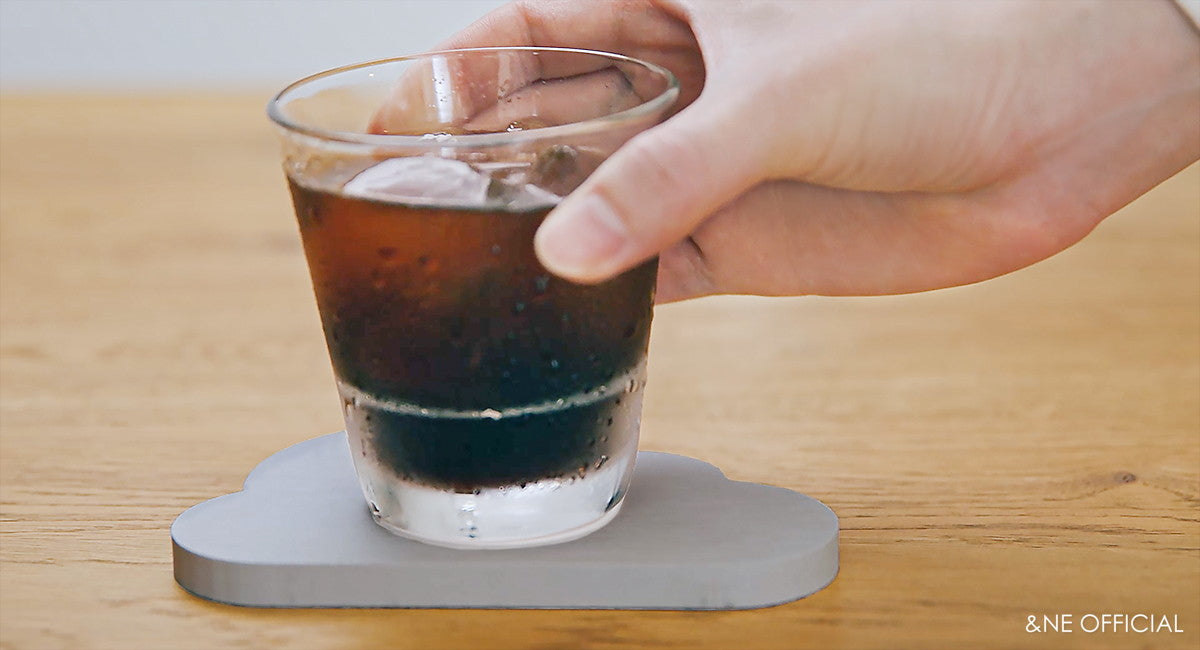 可愛雲朵熔岩石杯墊 (2色) \&NE/