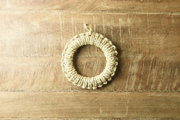 日本製手工編織稻草甜甜圈隔熱墊 (3 size) \YAMANI/