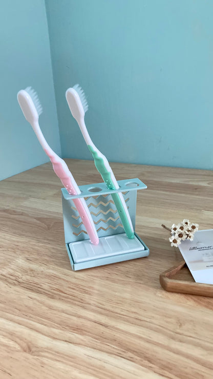 日本製矽藻土鋼制牙刷架 (3款; 3色) \&NE/