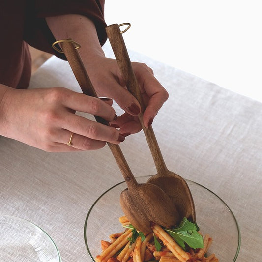 木製金合歡派對用勺子 (開叉款) \shesay/