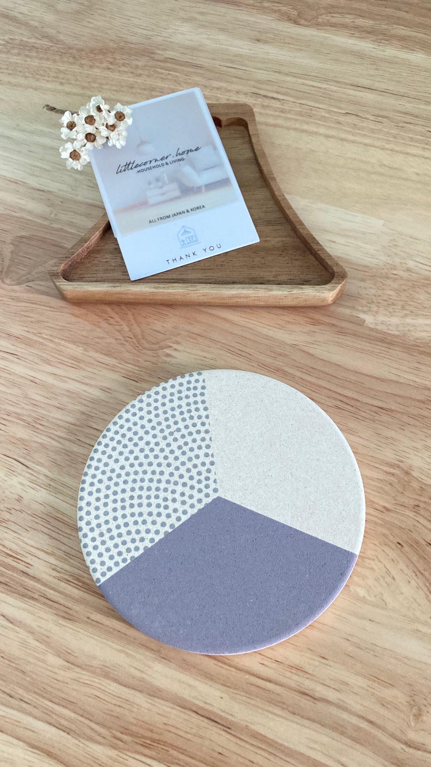 日本製陶瓷矽藻土杯墊 (6款; 2件裝) \&NE/