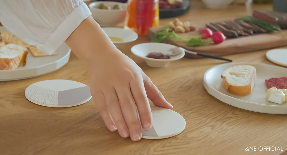 日本製陶瓷矽藻土杯墊 (6款; 2件裝) \&NE/