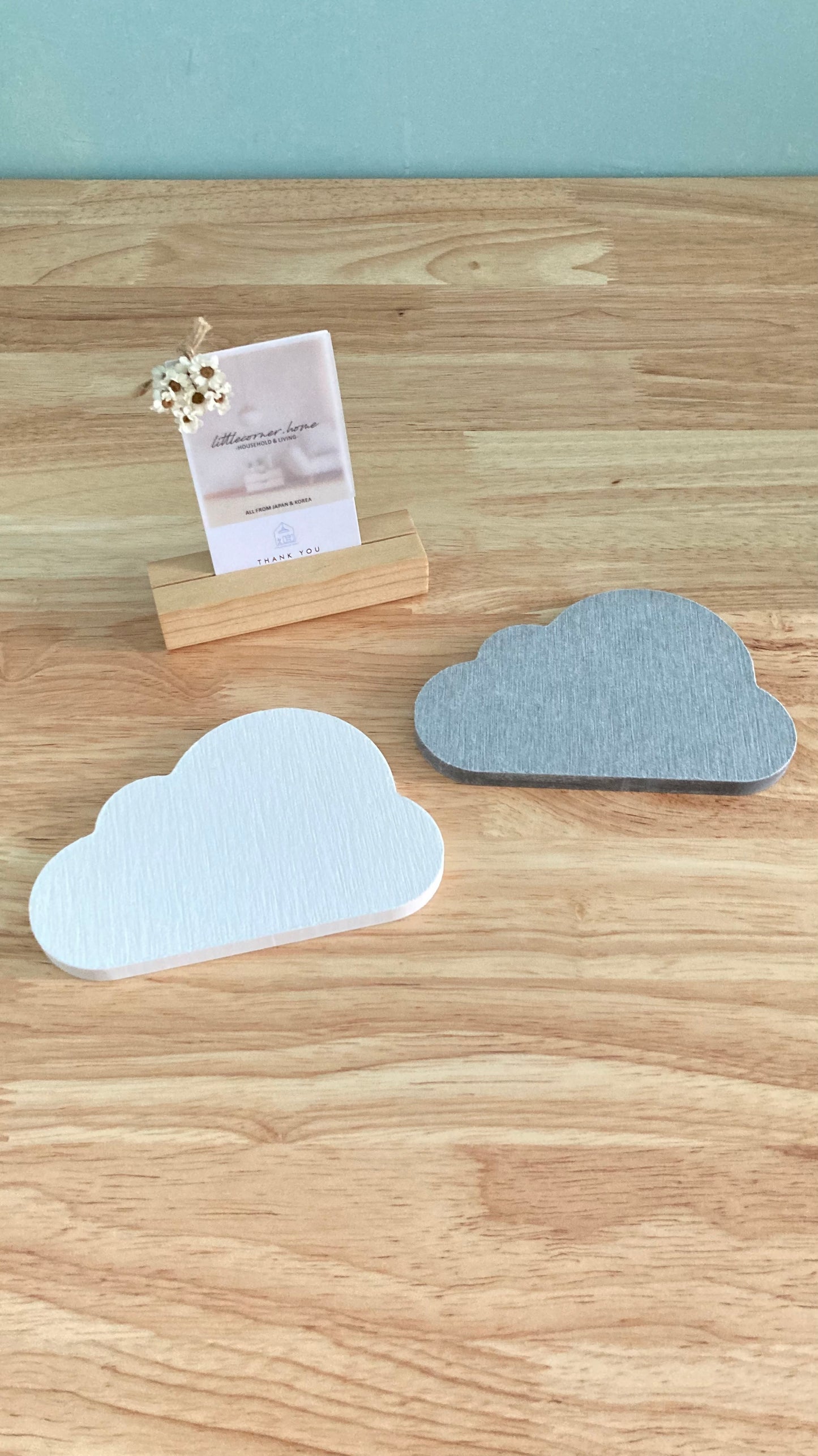 可愛雲朵熔岩石杯墊 (2色) \&NE/