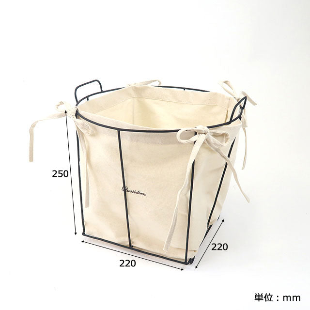 北歐風帆布蝴蝶結儲物籃子 \Creer/