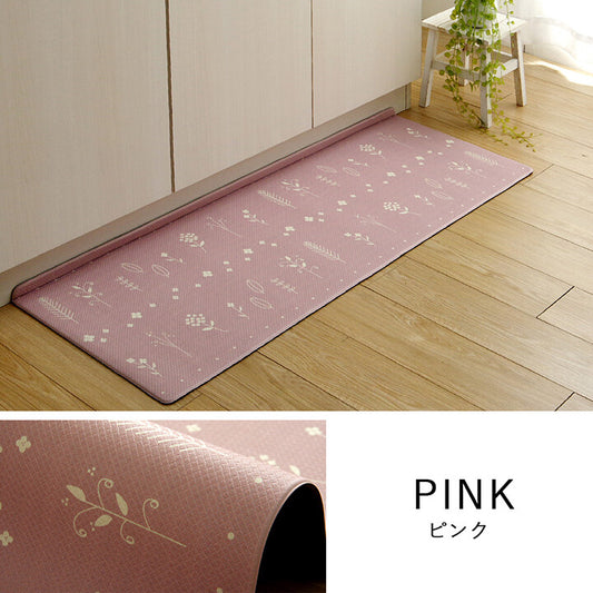 北歐風文青花草PVC廚房墊 (3 Szie; 2色) \IKEHIKO/