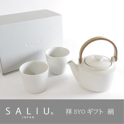 日本製SALIU陶器茶壺、茶杯套裝 (360ml; 5色)