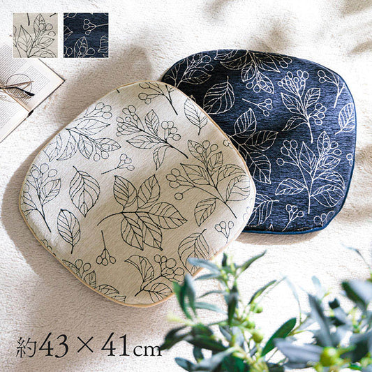 日本製雪尼爾提花織物靠墊 (2色) \IKEHIKO/