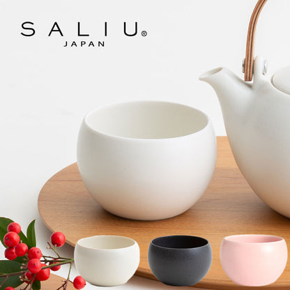 日本製SALIU陶器半啞光茶杯 (230ml; 3色; 2件裝)