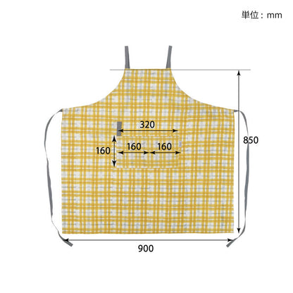 小清新格紋圍裙 (3色) \Creer/